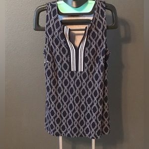 Crown & Ivy navy blue tank